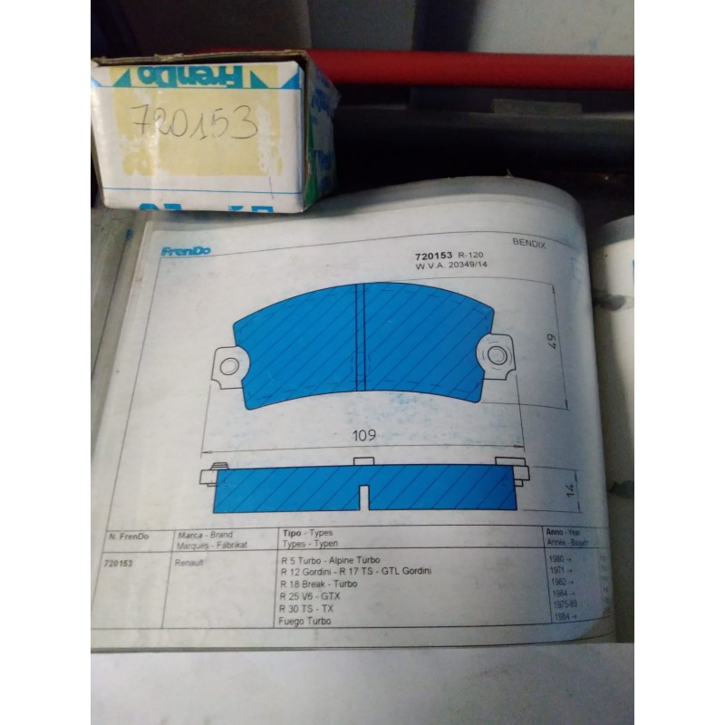 Pastiglie freno FRENDO 720153