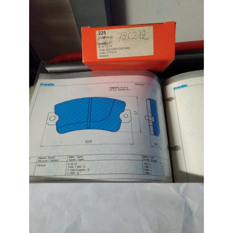 Pastiglie freno FRENDO 720212