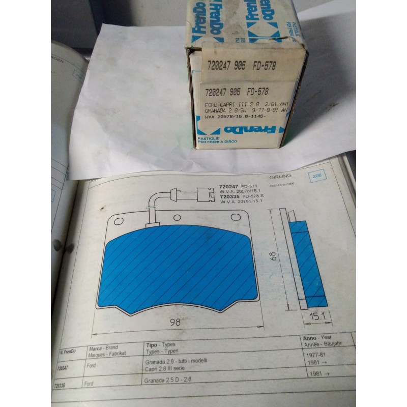 Pastiglie freno FRENDO 720247-720335