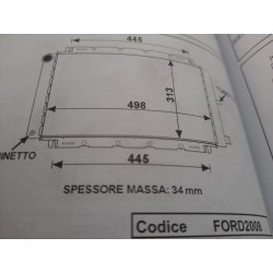 Radiatore motore  FORD Fiesta 1.3-1.4-1.6xr2-1.6 diesel