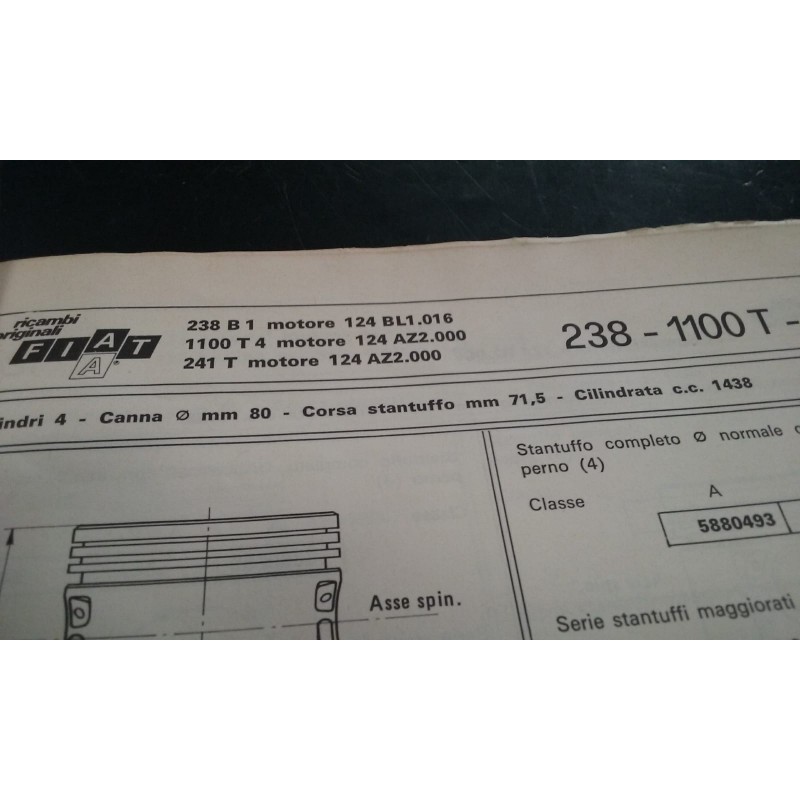 Motore Fiat  238  1438 cc semicompleto