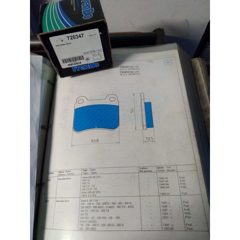 Pastiglie freno FRENDO 720347-720412