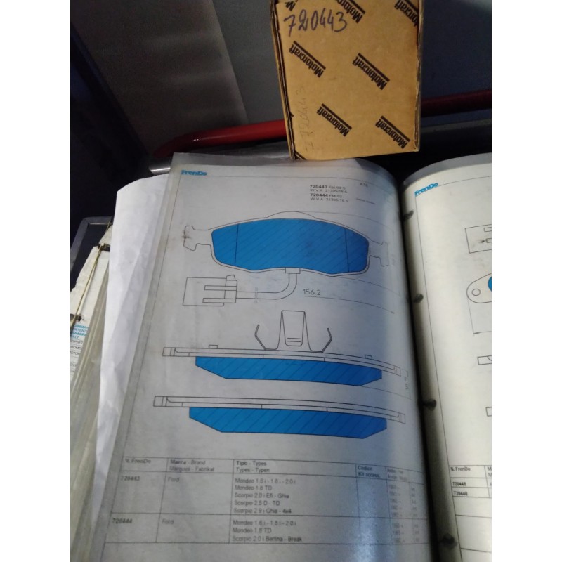 Pastiglia freno FRENDO 720443-720444