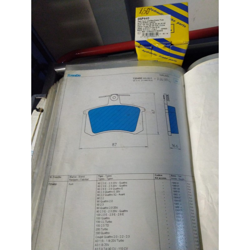 Pastiglia freno FRENDO 720450