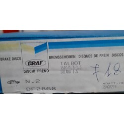 Disco Freno Graf  DF2868