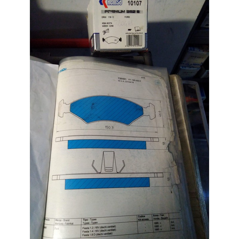Pastiglia freno FRENDO 720481