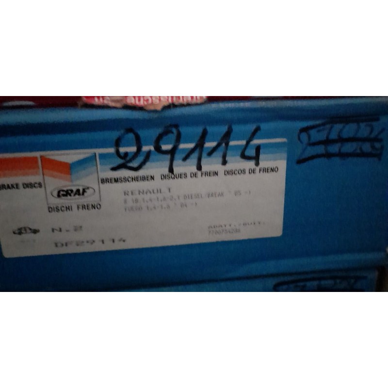 Disco Freno Graf DF29114