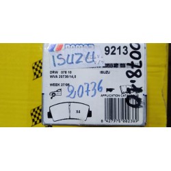 PASTIGLIE FRENO ISUZU REMSA...