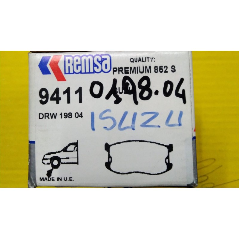 PASTIGLIE FRENO ISUZU REMSA 9411