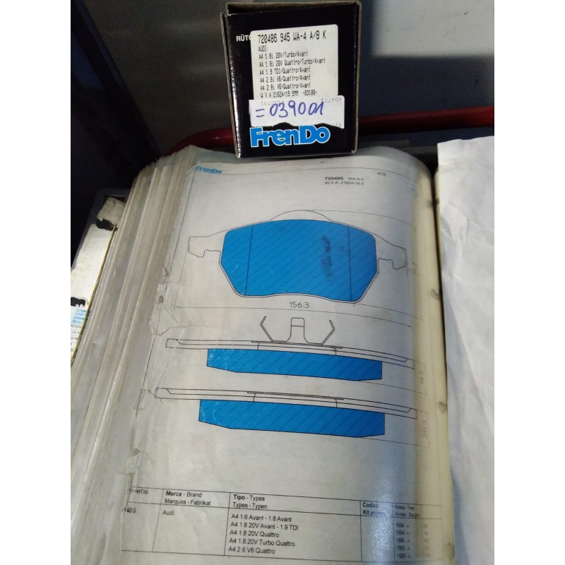 Pastiglia freno FRENDO 720486