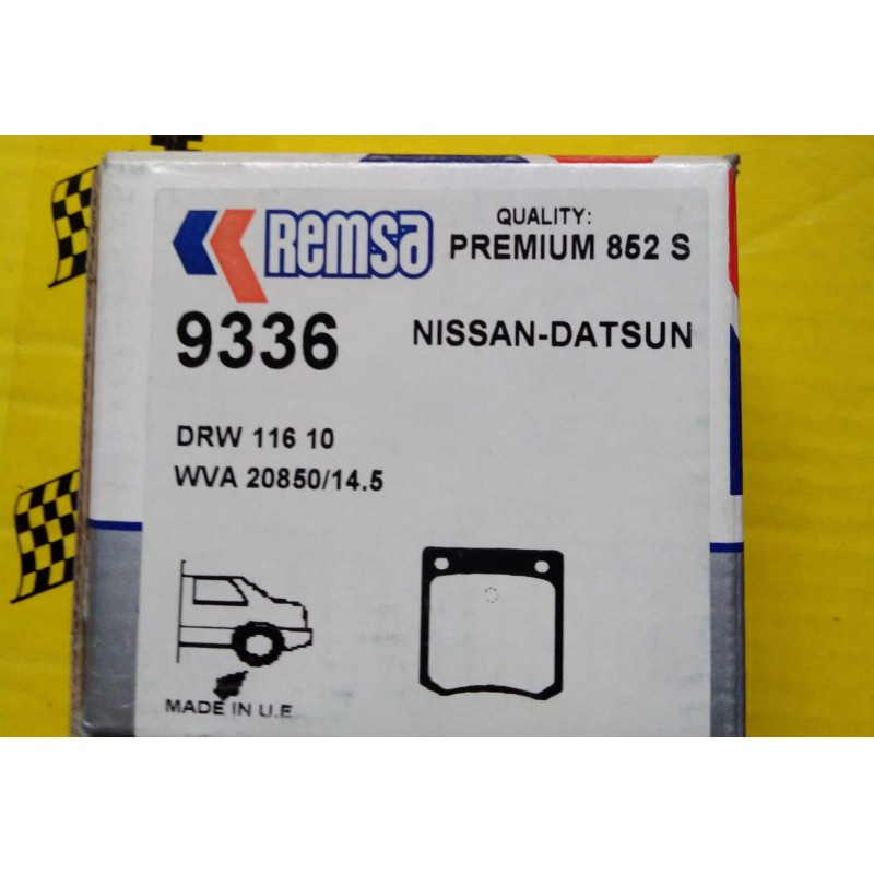 PASTIGLIE FRENO NISSAN-DATSUN  REMSA 9336