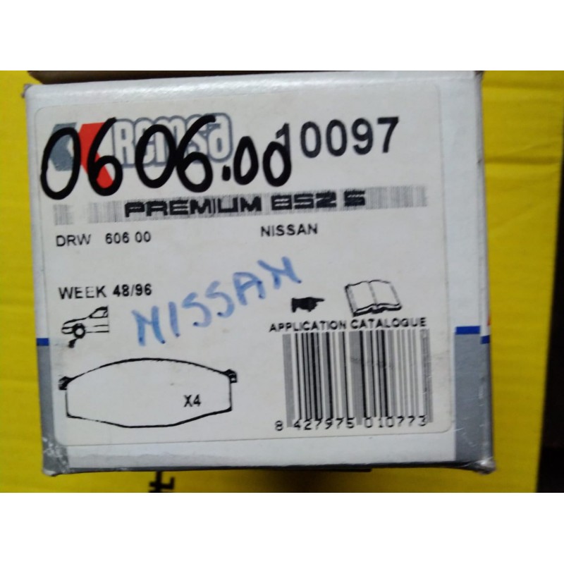 PASTIGLIE FRENO NISSAN REMSA 10097