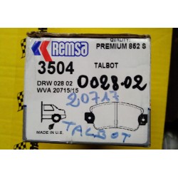 PASTIGLIE FRENO TALBOT...