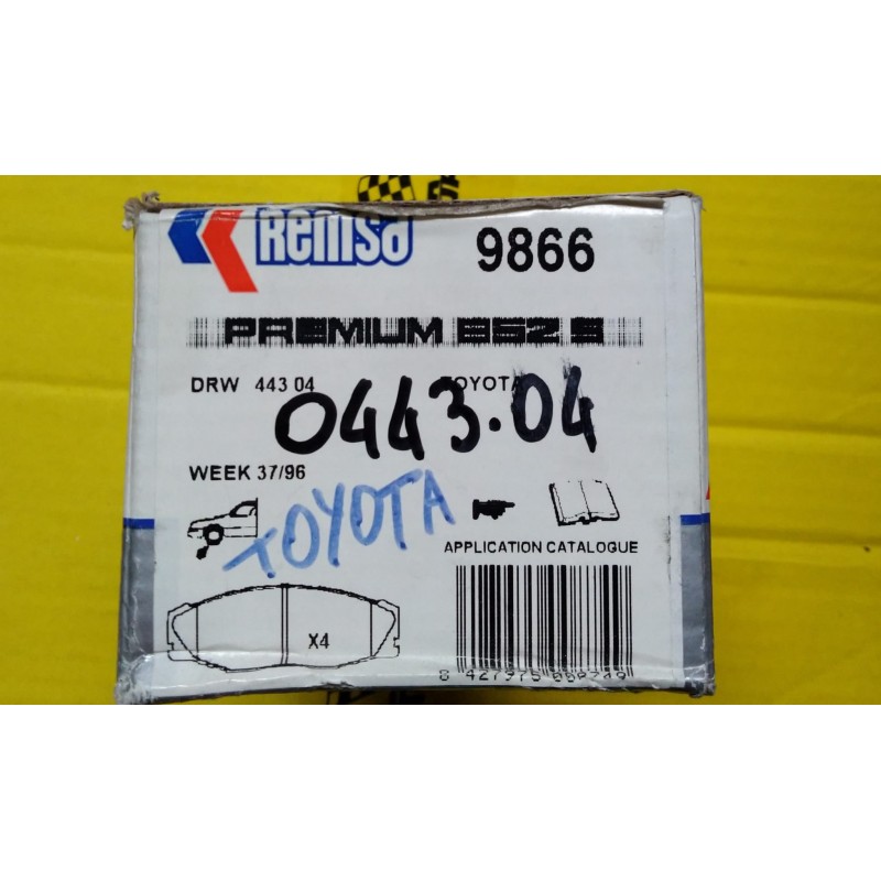 PASTIGLIE FRENO TOYOTA  REMSA 9866