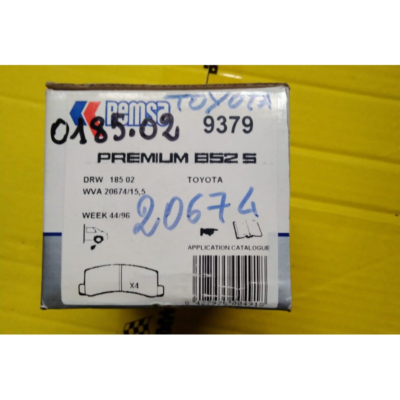 PASTIGLIE FRENO TOYOTA  REMSA 9379