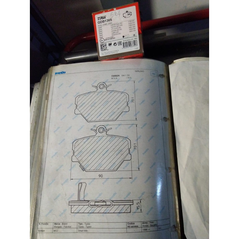 Pastiglia freno FRENDO 720524