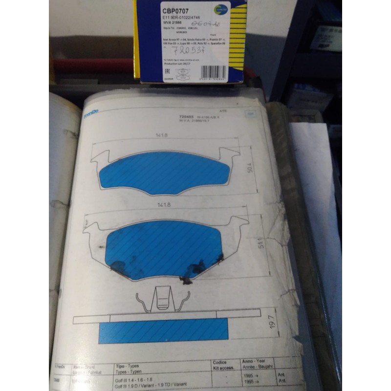 Pastiglia freno FRENDO 720537