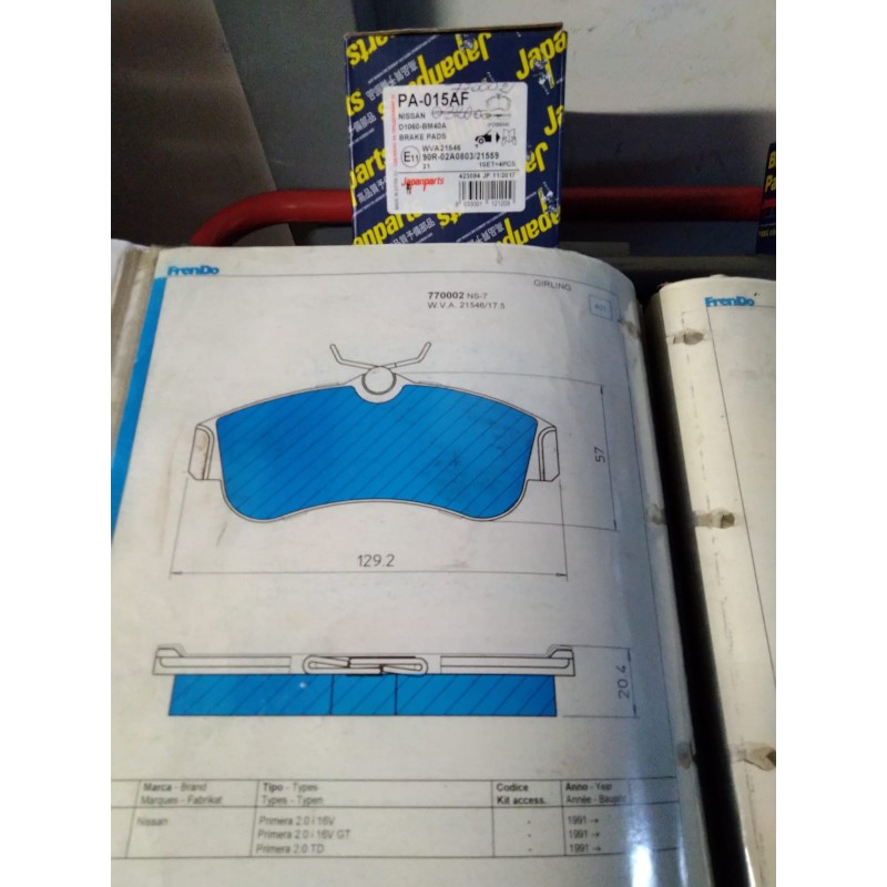 Pastiglia freno FRENDO 770002