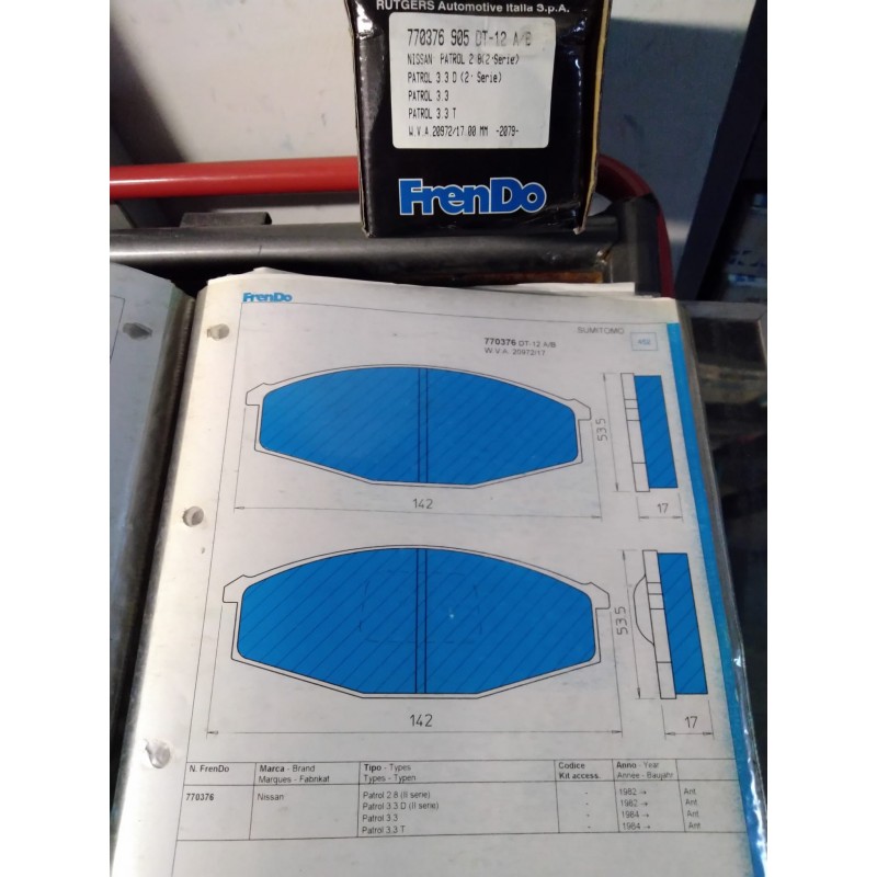 Pastiglia freno FRENDO 770376