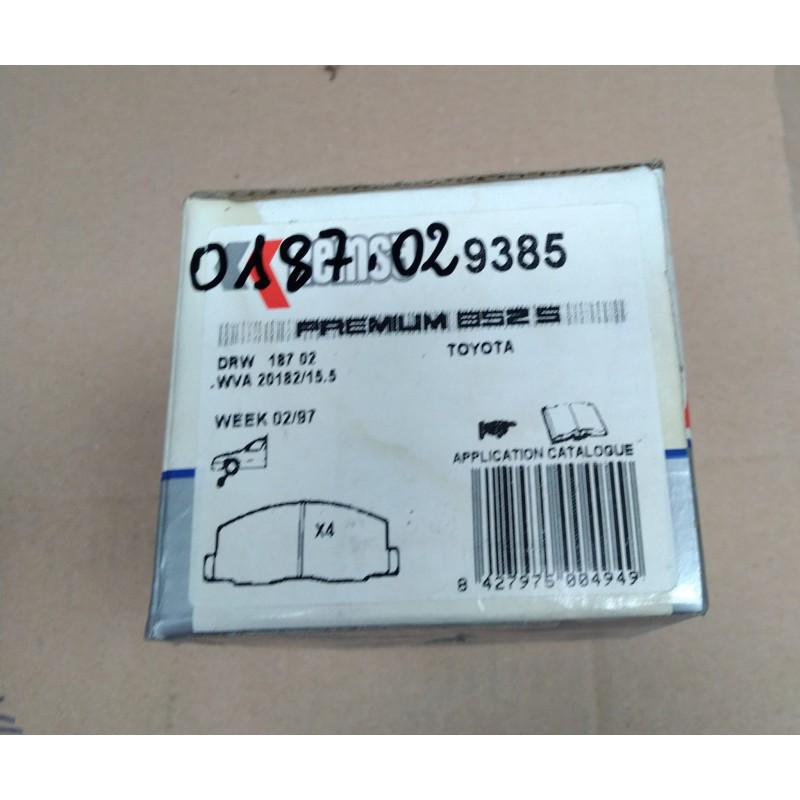 Pastiglia freno REMSA 0187.02