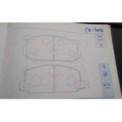 Pastiglia freno ABEX  T6197