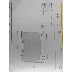 Pastiglia freno wva  20007   15,2