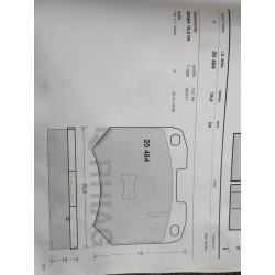 Pastiglia freno wva  20484   19