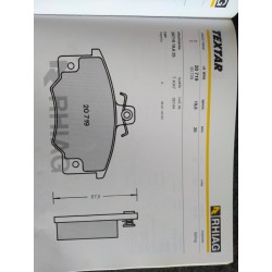Pastiglia freno wva  20719  19