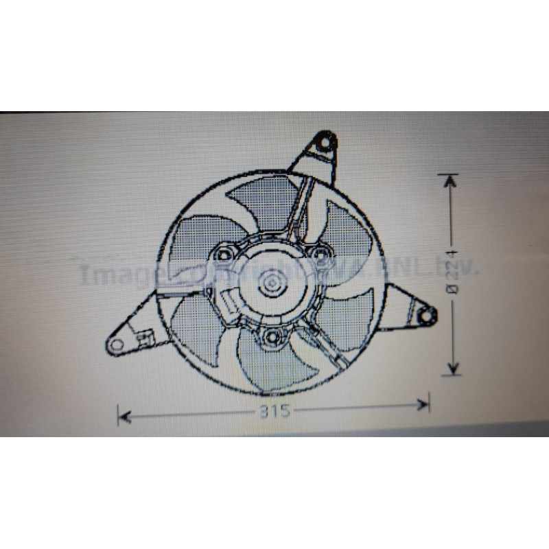 ELETTROVENTOLA  FIAT  PANDA 750 - 1000