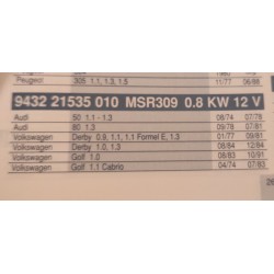Motorino avviamento    AUDI  - VOLKSWAGEN