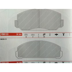 Pastiglia freno Ferodo FDB 153