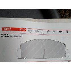 Pastiglia freno Ferodo  FDB252