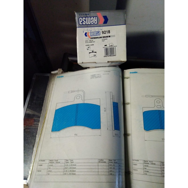Pastiglie freno FRENDO 710212-710200