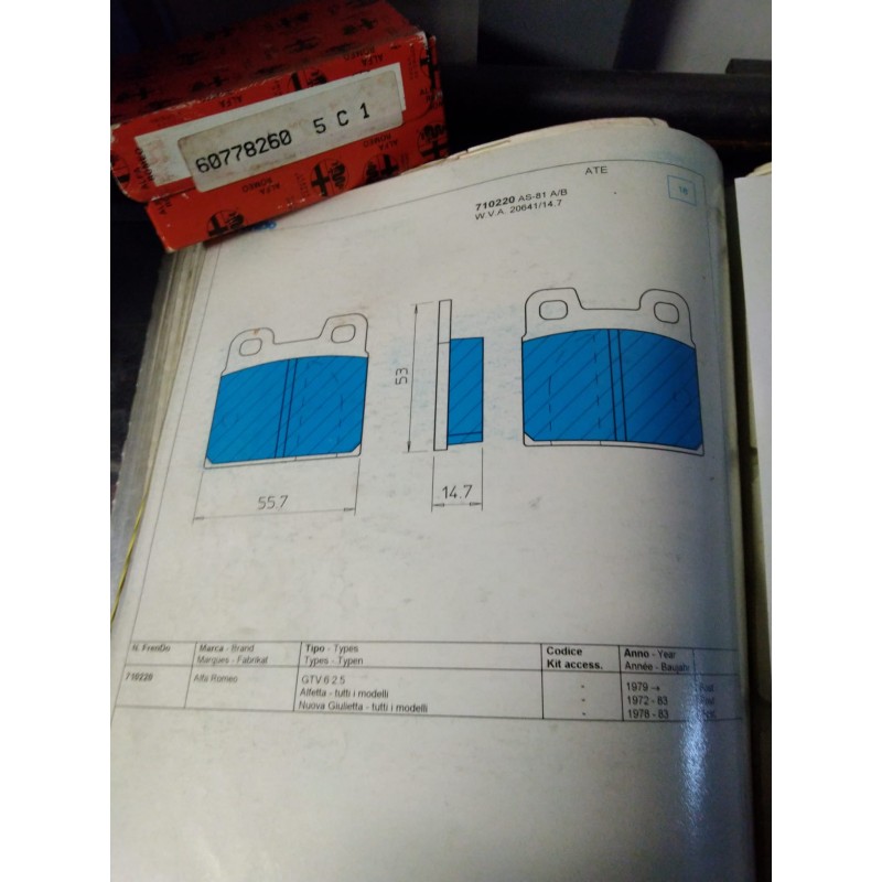 Pastiglie freno FRENDO 710220