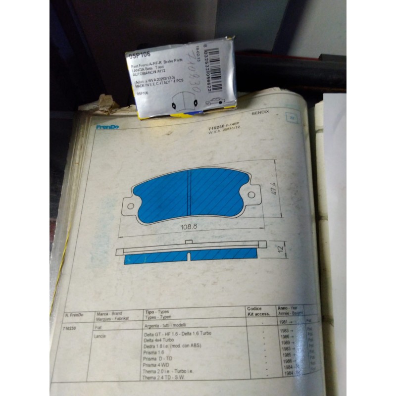 Pastiglie freno FRENDO 710230