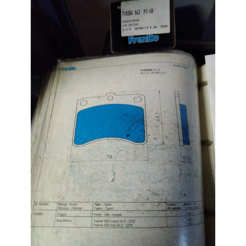 Pastiglie freno FRENDO 710304