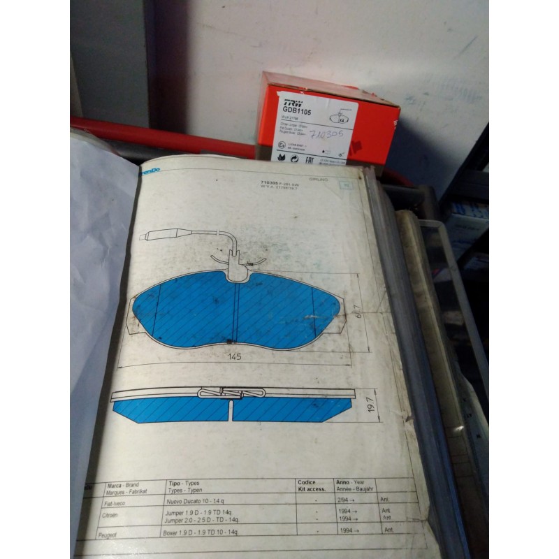 Pastiglie freno FRENDO 710305