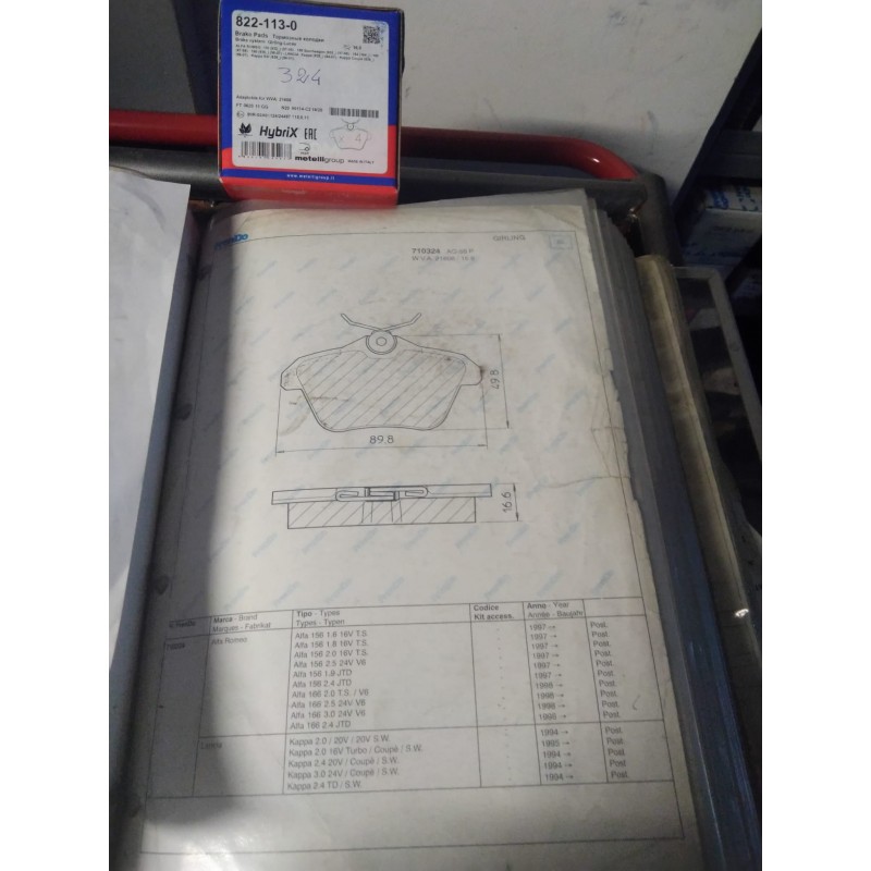 Pastiglie freno FRENDO 710324