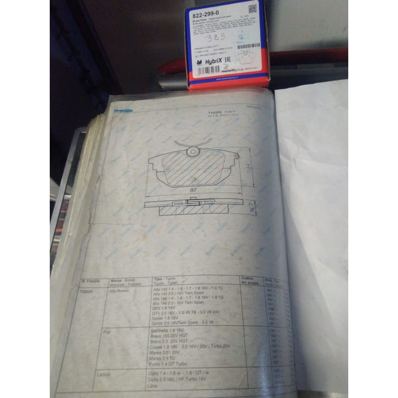 Pastiglie freno FRENDO 710325